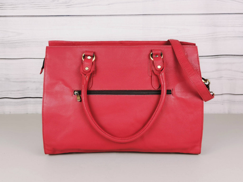 The Signature 17" Bag, Ruby