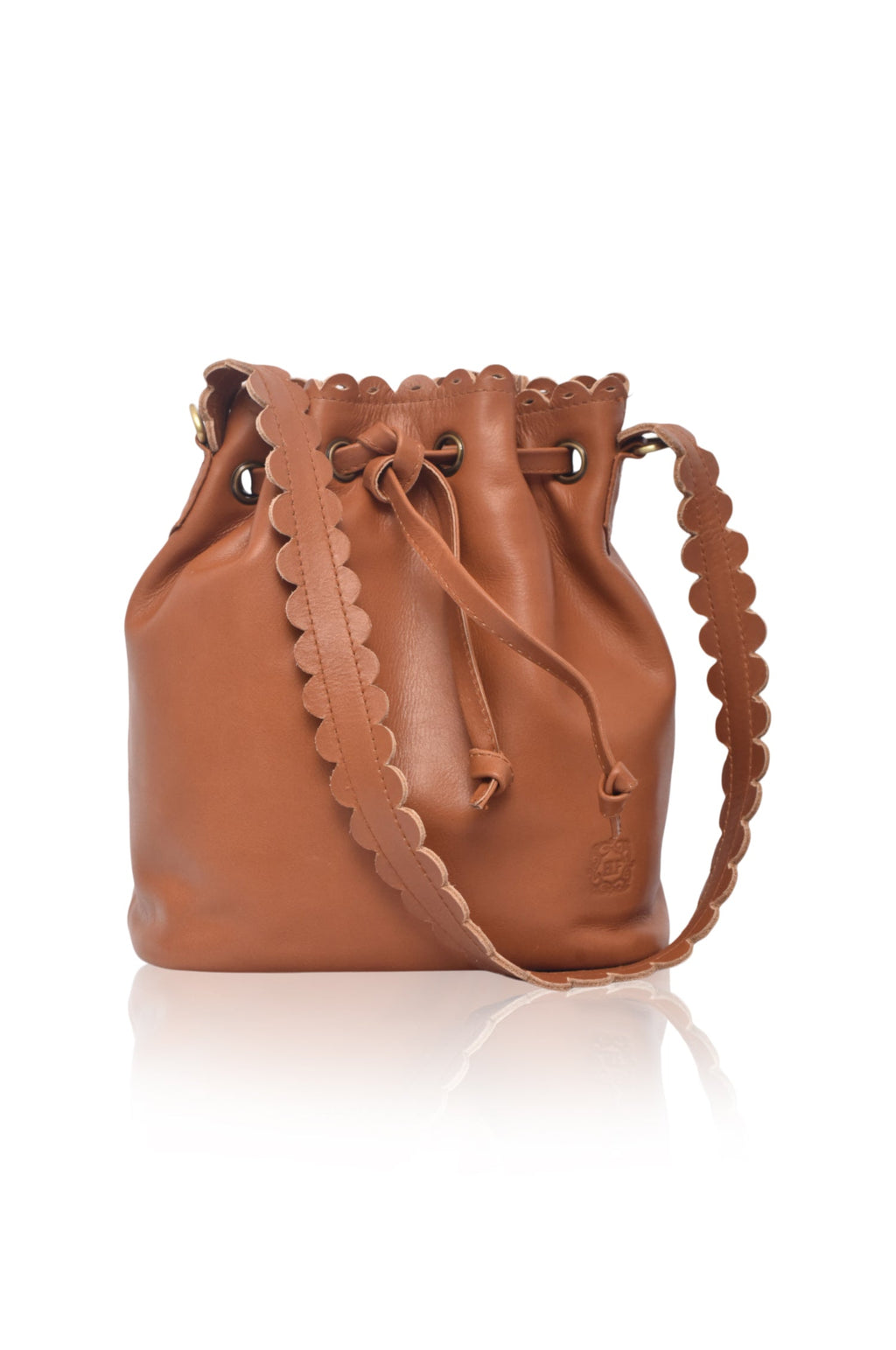 Luisa Scalloped Bucket Bag