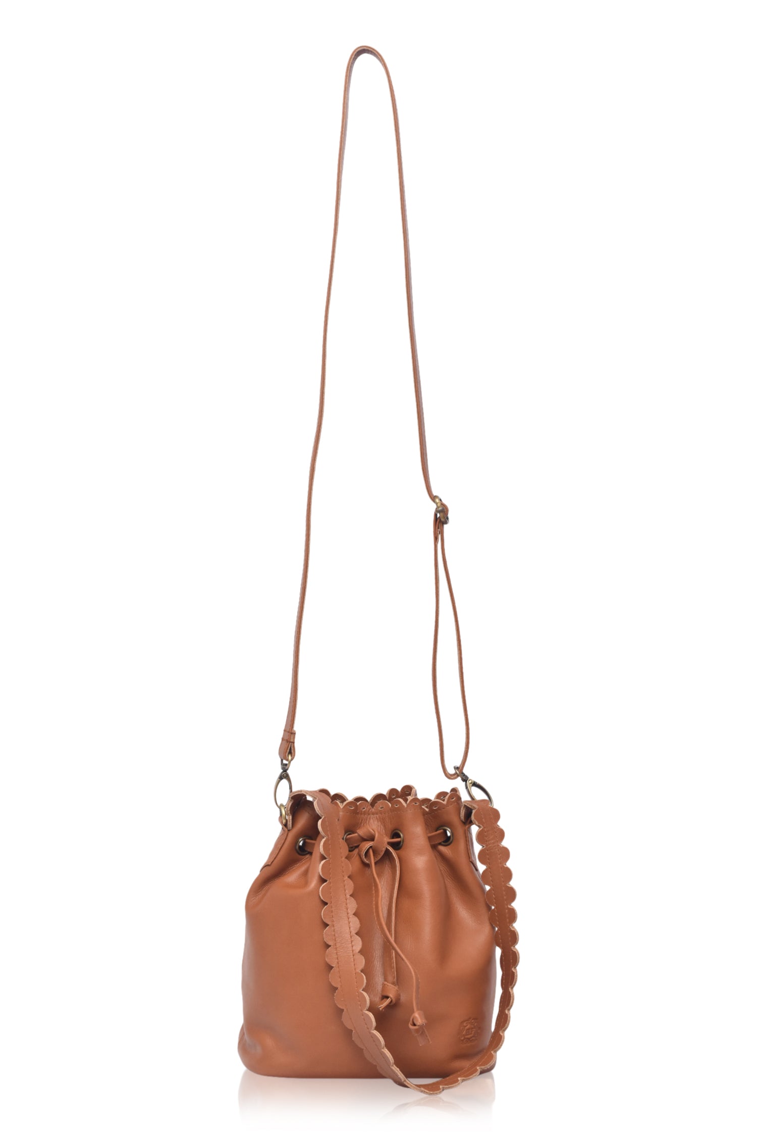 Luisa Scalloped Bucket Bag