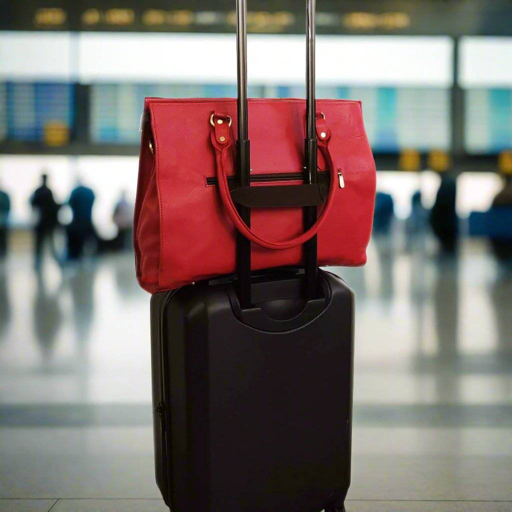 The Signature 17" Bag, Ruby