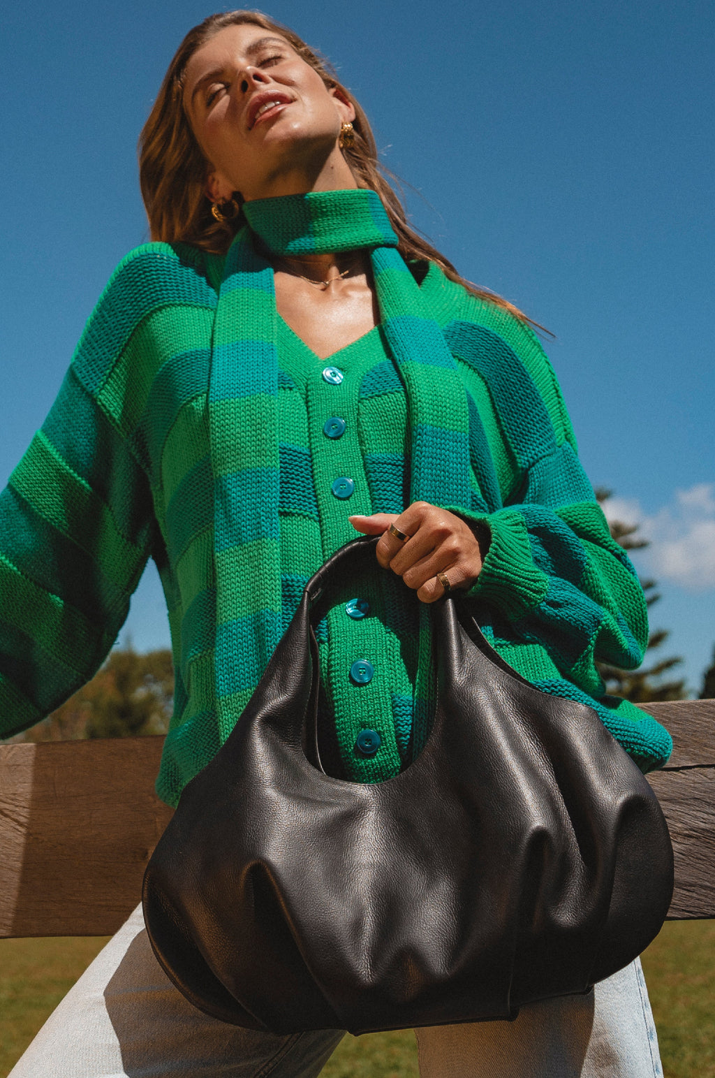 Velara Small Slouchy Leather Tote